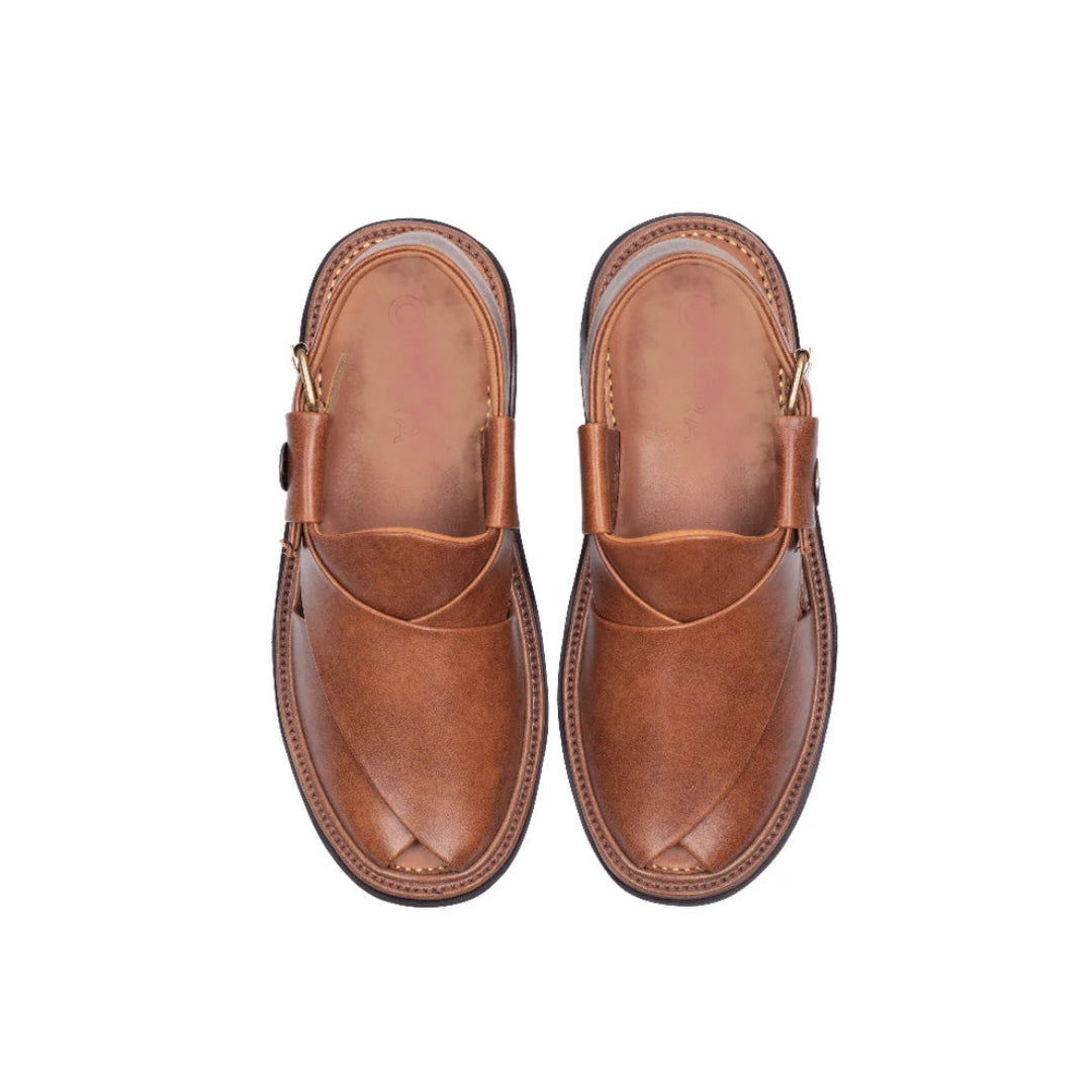 Round shape Brown Chappal